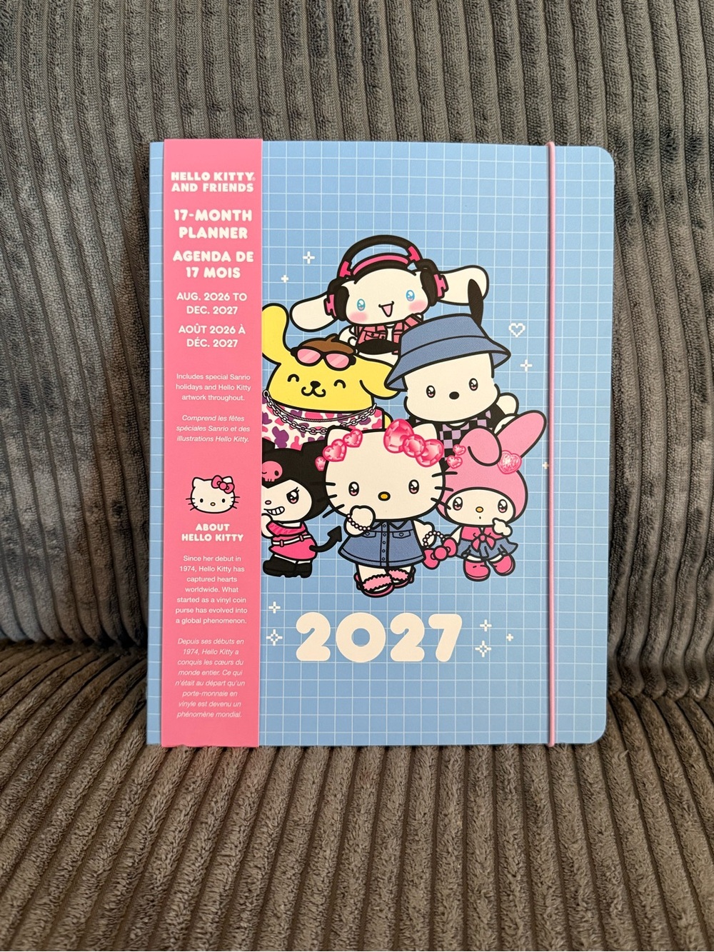 Hello Kitty & Friends Aug 2026- Dec 2027: 17-Month Planner - Blue & Pink